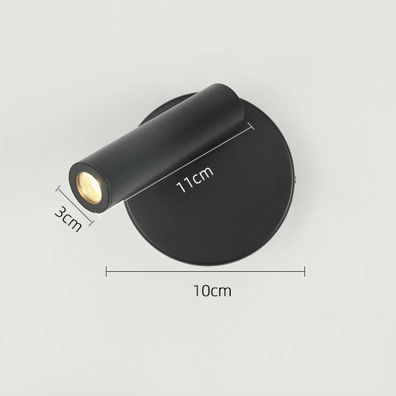 Hotel wall lamps, bedroom bedside with switch，LED exposed Staircase spotlights, ambient lights, lighting lamps and reading lamp