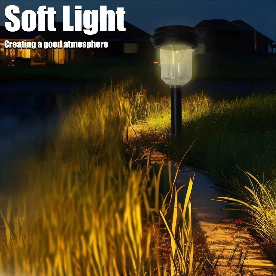 Solar Outdoor Lights New Garden Lamps Powered Waterproof Landscape Path for Yard Backyard Lawn Patio Decorative LED Lighting
