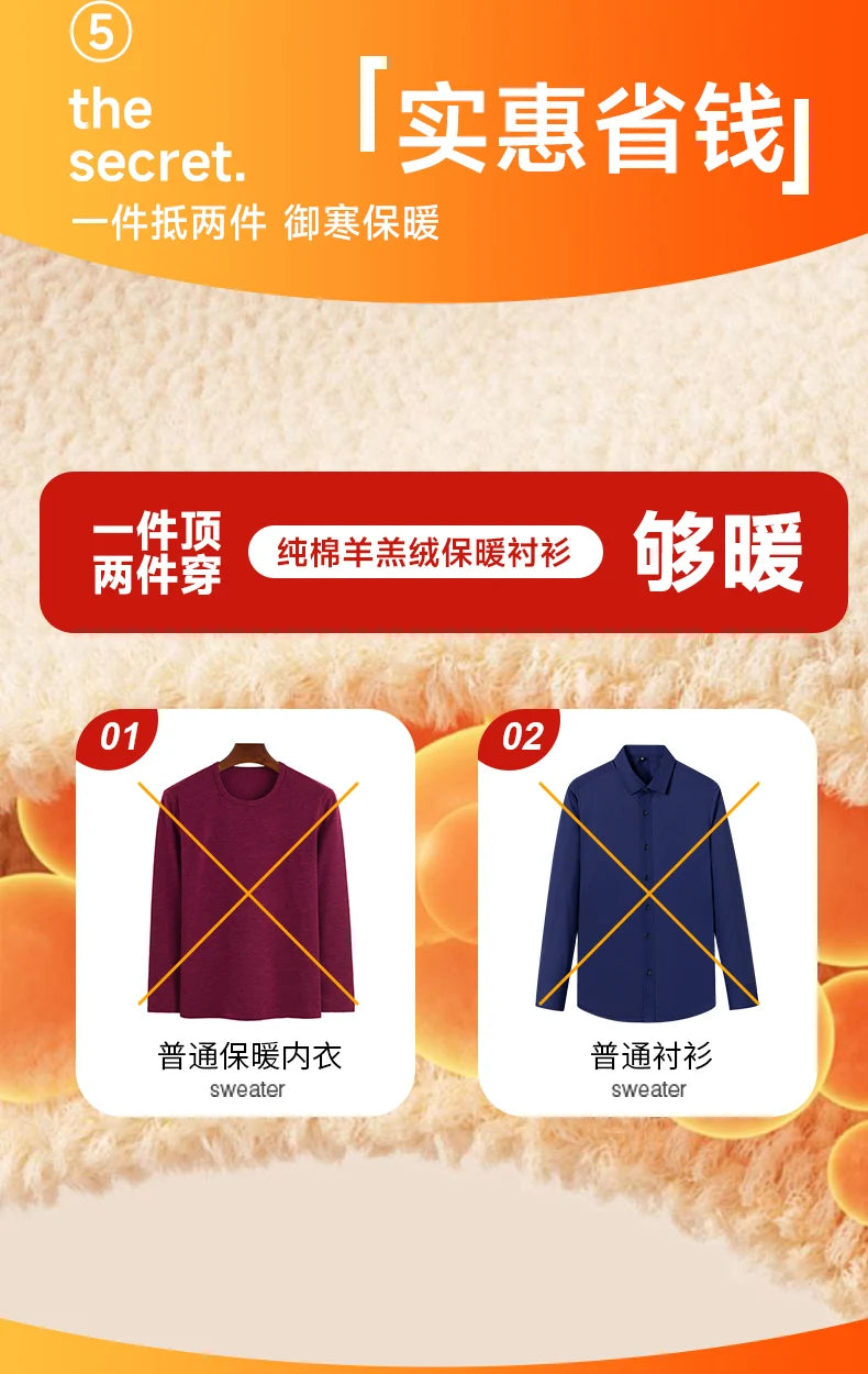 Autumn Winter New Fleece Plaid Shirt For Men Business Thickened Warm Double-sided Fleece Casual Non-ironing Fashion Check Shirts