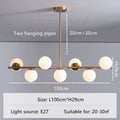 Modern LED Glass Ball Pendant Lights Magic Bean Ceiling Chandelier Hanging Lamp for Living Bedroom Decor Suspension Light