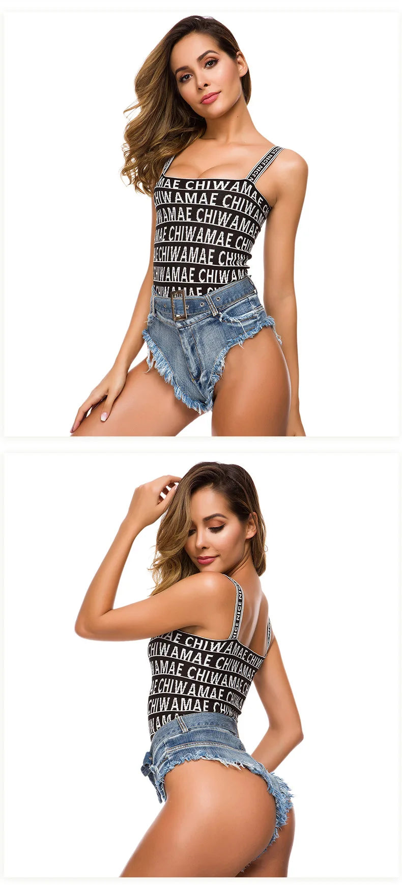 DEKA New Sexy Denim Bikini Set Beach Suit Split Blue Swimsuit Summer Jeans Shorts Female Short Women Two-piece Swimwear