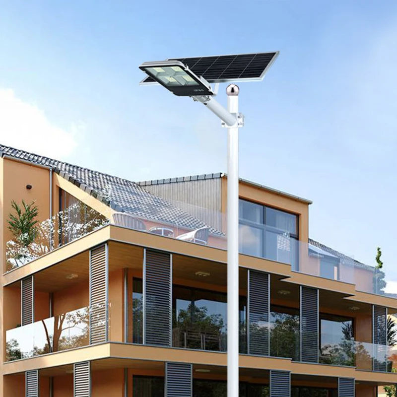 Upgrade Solar Street Light Outdoor Garden Courtyard Led Lamp Backyard Street Lamps Security Flood Lighting Remote Control  Pole