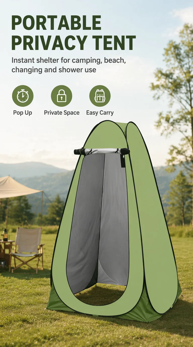 Outdoor bathing tent, portable camping toilet tent, changing tent, shower tent, dressing shelter, fishing tent, thermal tent