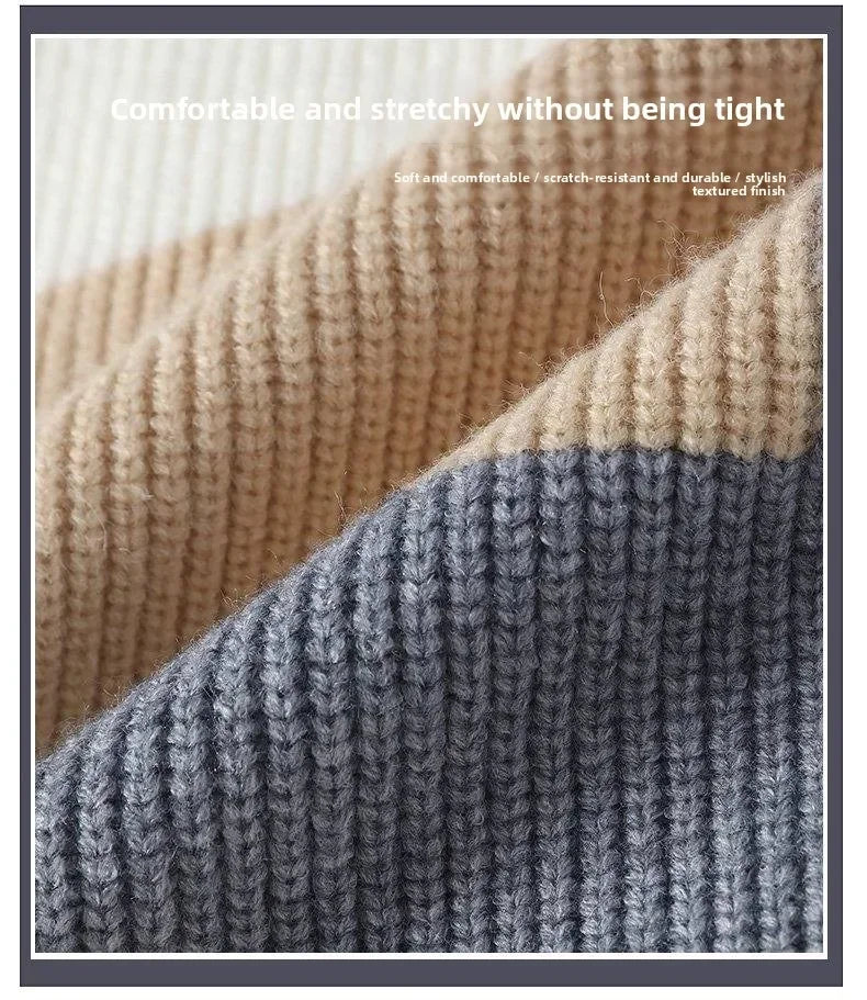 Sweater, Outdoor, Fishing, Fashionable, for Men, Trendy, Cycling, Versatile, for Sport, for Travel, for Leisure, Knitted Sweater