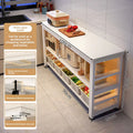 Kitchen Storage Shelf Metal Frame Organizer Stand for Microwave Oven Pantry Furniture for Home Dining Room Restaurant