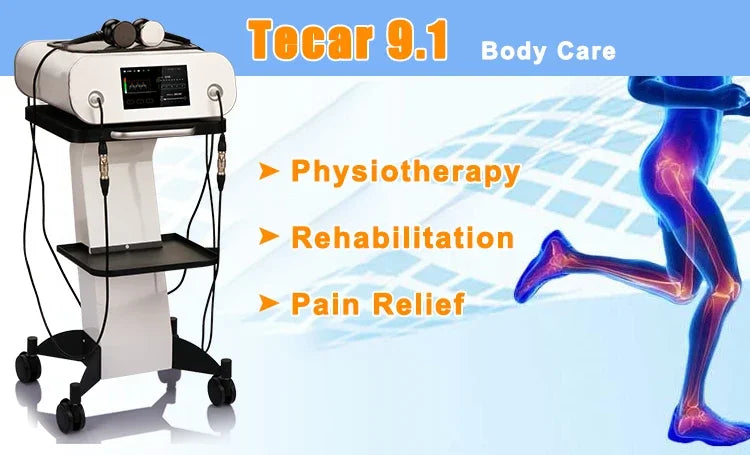 448KHz CET RET INDIBA Tecar Physical Therapy Physiotherapy Diathermy Pain Management Machine