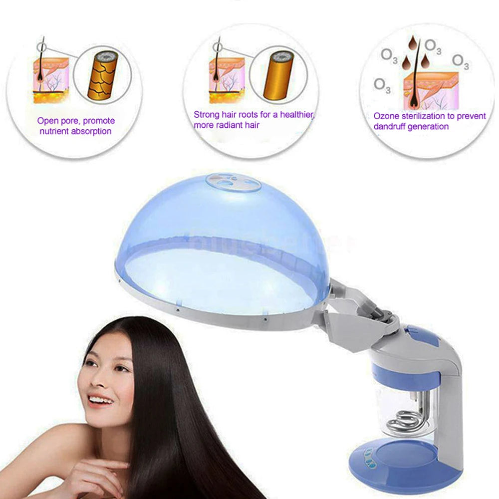 Professional 2 in 1 Hot Nano Hair Steamer Ozone Steaming Face Facial Cleaning Vaporizer Skin Care Beauty Salon Tools Nebulizer