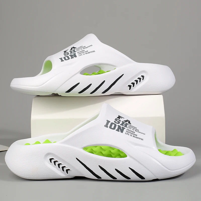 Big Size 48 Summer Massage Slippers For Women Men Indoor Outdoor Shoes Anti-slip Couples Home Bathroom Slides Beach Sandals