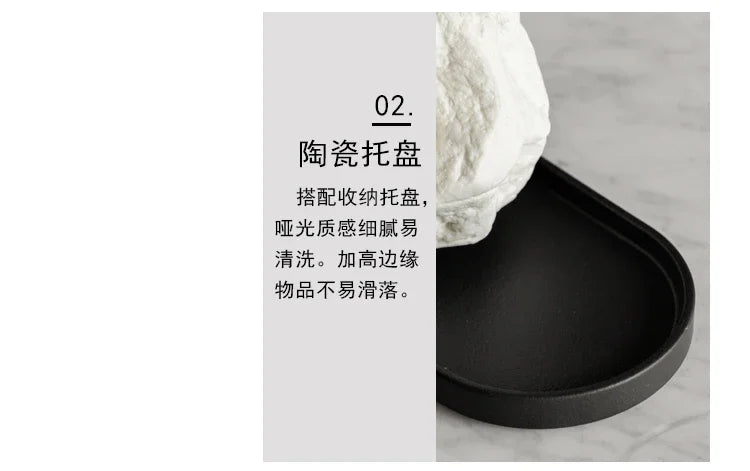 Nordic Style Creative Rock Aromatherapy Bottle Empty Bottle Living Room Decoration Toilet Ceramic No Fire Aroma Diffuser