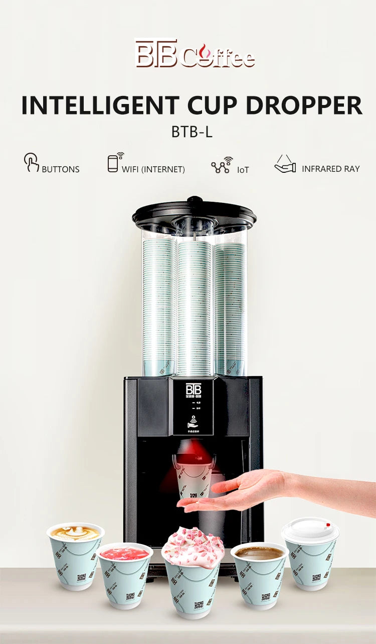 Automatic intelligent cup dispenser cup drop machine