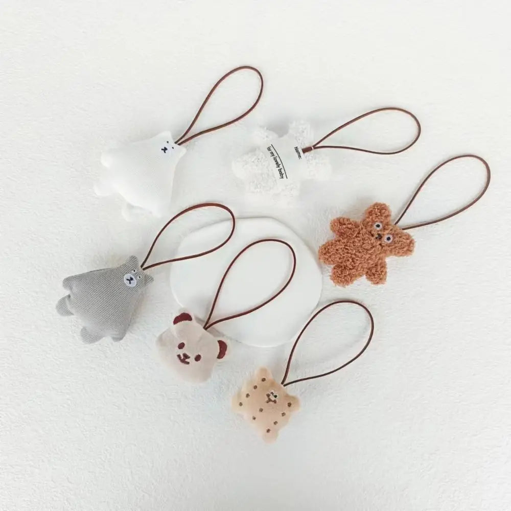 Cloth Bear Bag Pendant Soft Bag Charms Bag Match Accessories Cue Backpack Decoration Cookie Korean Style Animal Lanyard Girl