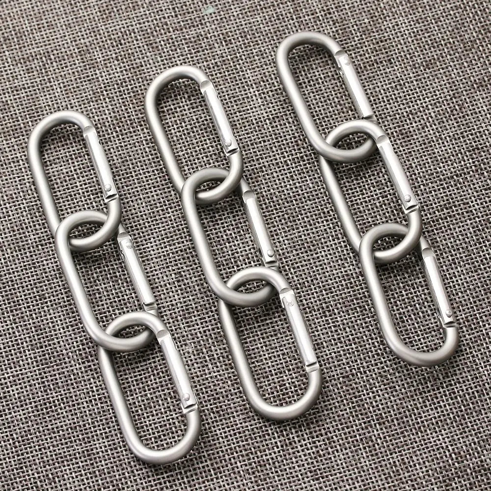 2/5/10pcs Survival Gear Camping Hiking Outdoor tool Camp Mountaineering Hook Buckle Keychain Travel Kit Climing Carabiner