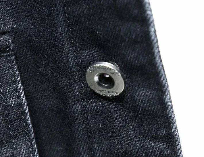 Denim Jackets Man Autumn Cargo Jeans Coat for Men Black Low Price Clothing of Fabric on Board Elatic Designer Korean Style G