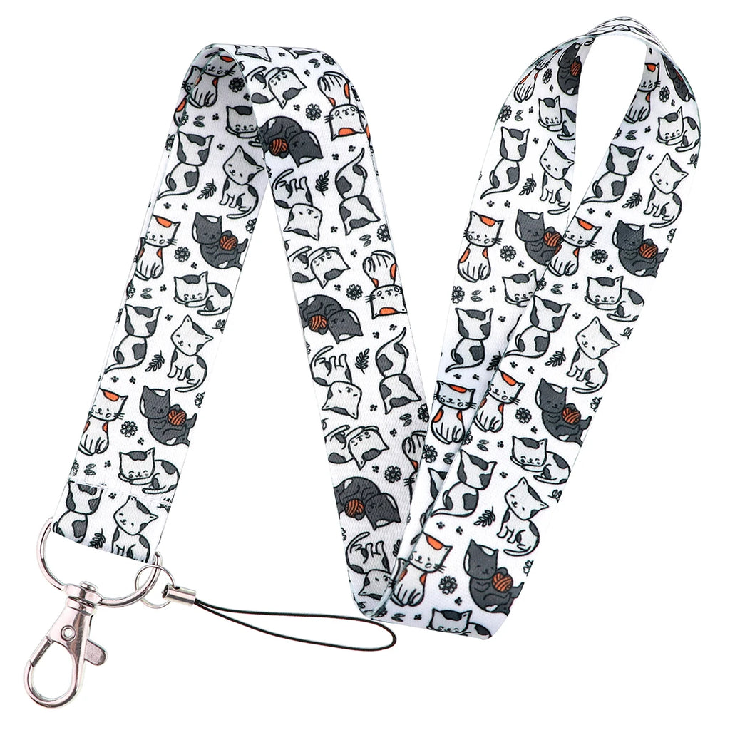 100 Designs Cute Art Lanyard for Keys Chain Badge Holder ID Credit Card Pass Hang Rope Lariat Mobile Phone Charm Accessories