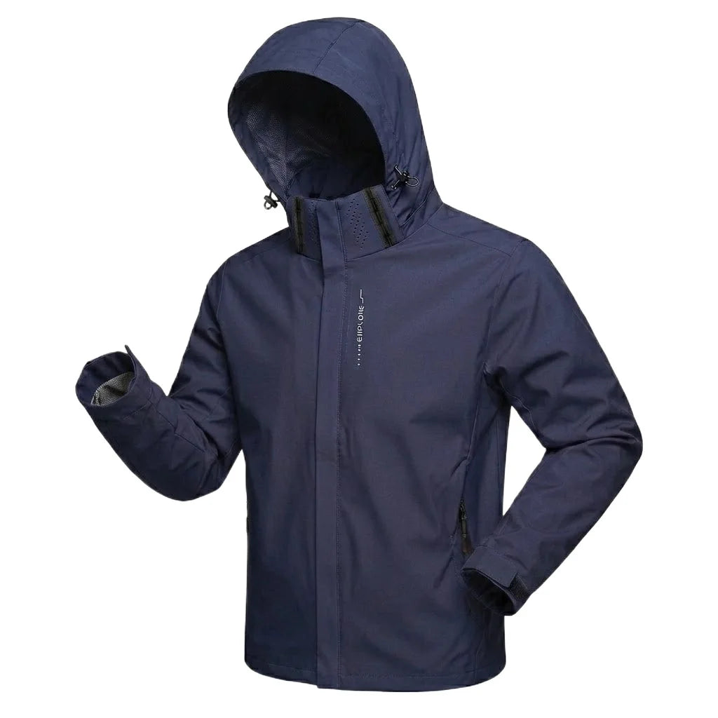 Outdoor Windproof Coats Waterproof Jackets Lightweight Cycling Hoodie Hiking Raincoat Work Hooded Man Climbing Zipper Tracksuits