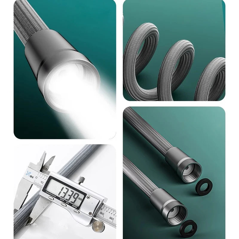 Shower Head Hose High Quality 1.5m/ 2m G1/2 Flexible Bathroom Pipe Water Head Shower Head Pipe Tool Bathroom Shower Accessories