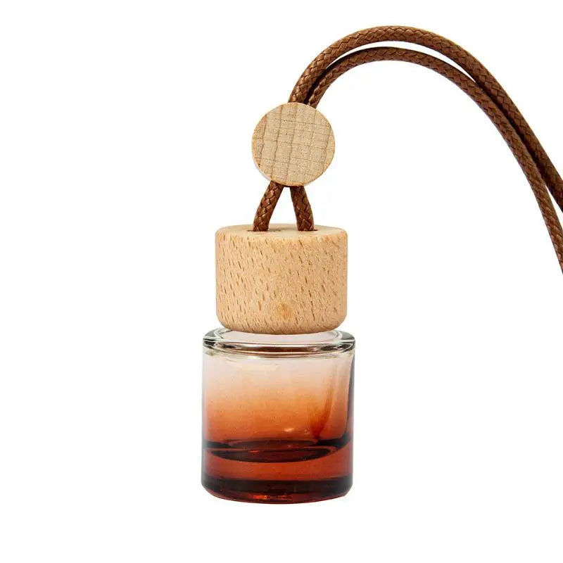 1Pcs Car Essential Oil Diffuser Fragrance Air Freshener Scent Perfume Bottle Ornament Small Round Cap Empty Bottle Pendant