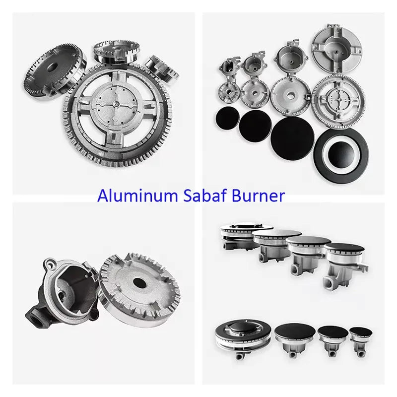 Modern Three-Cooker Electric Gas Cooktop Burners LPG Compatible Class B Energy Efficient Built-in