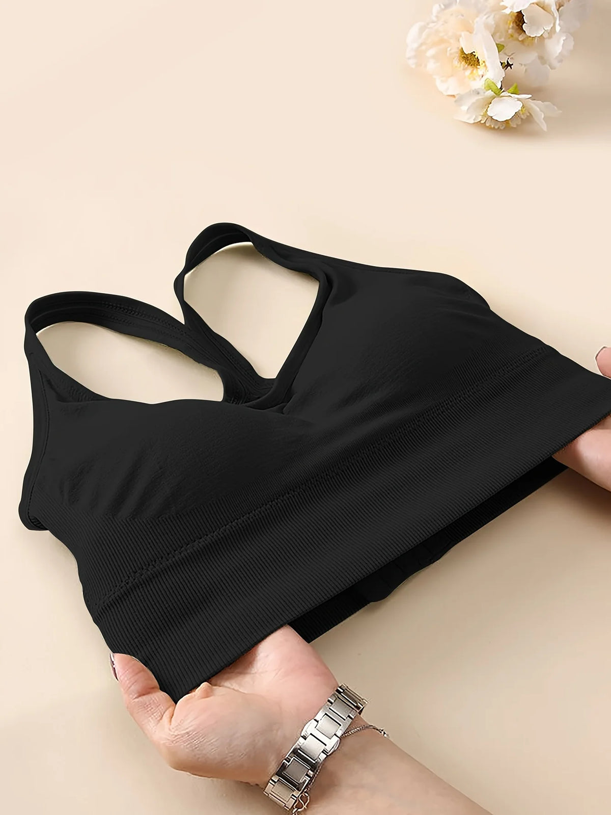 Beautiful Back Sports Bra Shockproof Running Fitness Anti-sagging Upper Collection Soft Support High-strength Women's Yoga Vest
