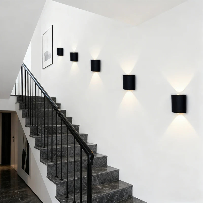 LED Wall Light Waterproof Outdoor Indoor Lighting IP65 AC100-240V Up and Down LED Wall Lamp 2w 4w for Garden Stair Night Light