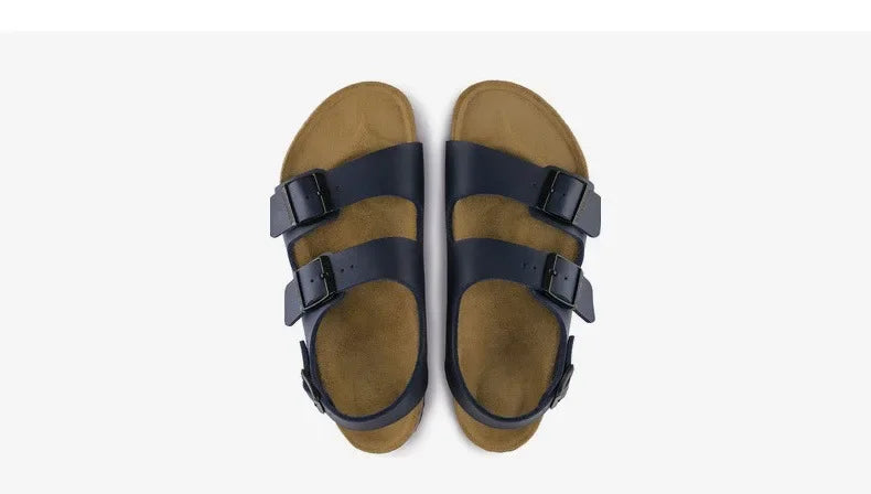 Man’s Fashion Casual Cork Sandal Breathable Comfort Summer Flip-Flops Couple Slippers Beach Muller Outdoor Anti Slip Shoes Youth