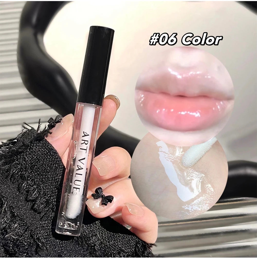 Art Value Black Pink Love Letter Lip Makeup Set Whitening Long-lasting Lip Mud Mirror Lip Glaze Gift Lip Glaze Set