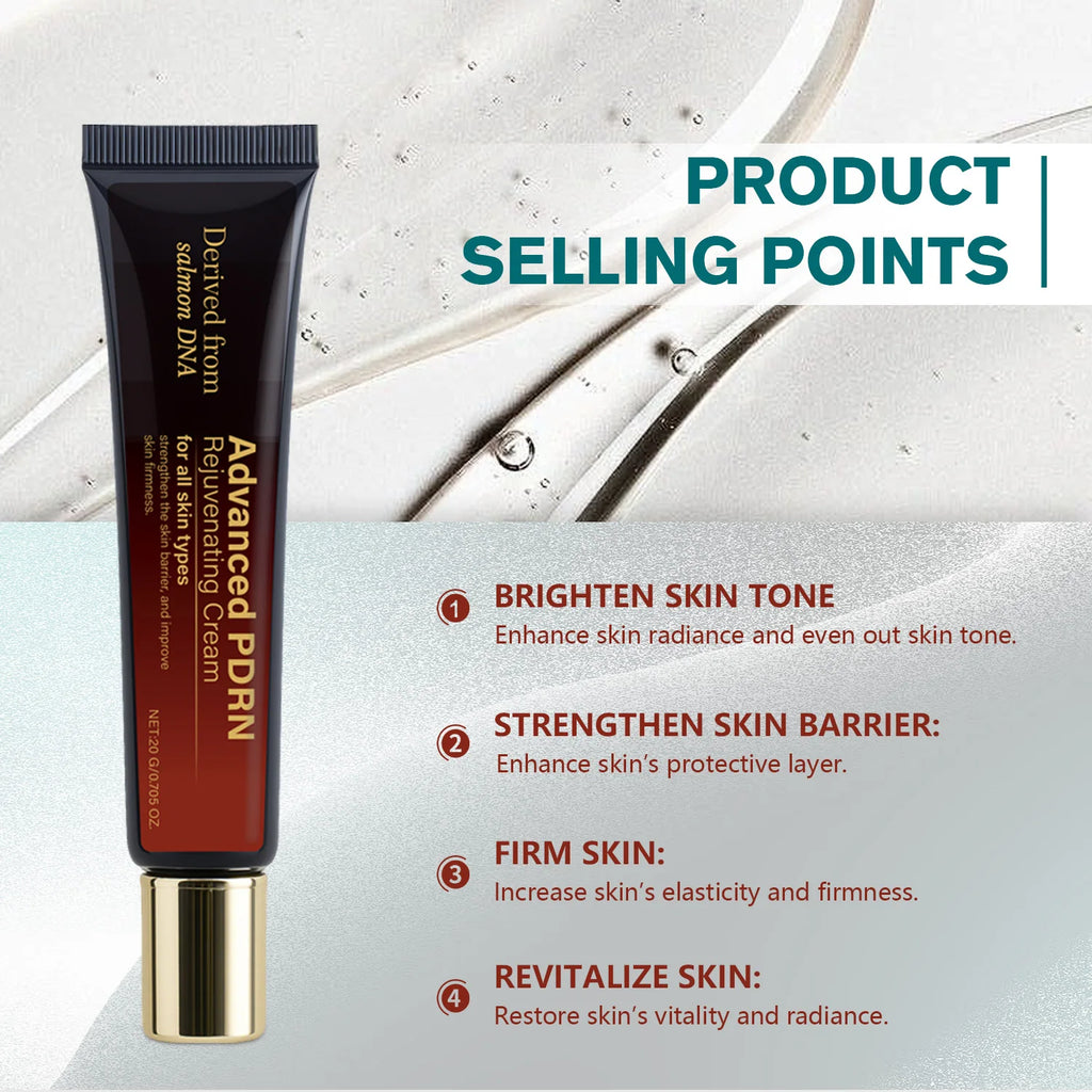 Advanced PDRN Rejuvenating Cream, Salmon DNA PDRN Face Moisturizer for Firming Skin, Women's Face Cream for Glow Skin, 60ML