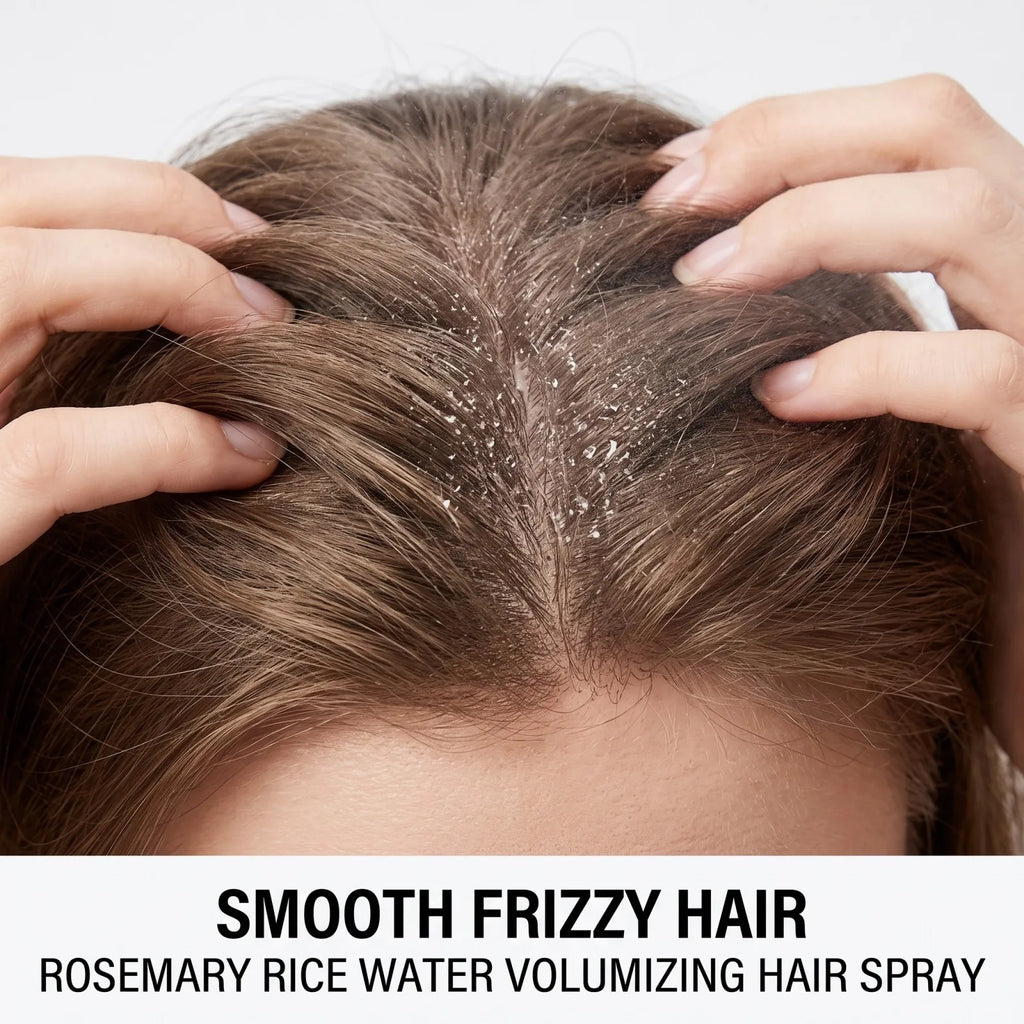 Rosemary Rice Water Volumizing Hair Spray Lightweight Non Greasy Root Boost Smooth Frizzy Hair Natural Looking Volume 200ml