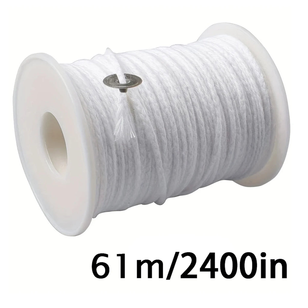 53pcs Candle Wicks Holder Waxed Cotton Candle Wicks Set with Stand Original Smokeless Candle Wicks Soy Oil Wax Core Woven Making