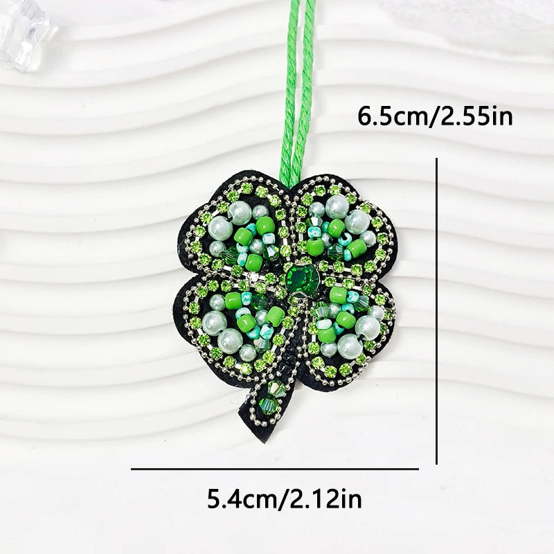 3D Handmade Rhinestone Beads Bag Charm, Crystal Lanyard Patches Keychains, Hanging Rope Patches, Backpack Pendants Decor