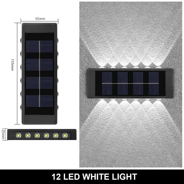 Solar LED Light Outdoor Solar Lighting Lamp Streetlights Exterior Decoration Garland Waterproof Solar Garden Light  Wall Light