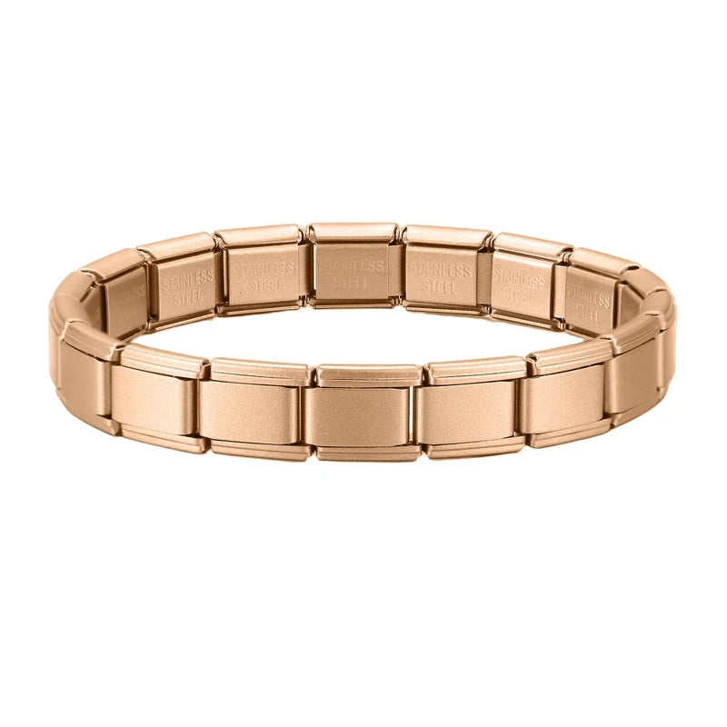 Italian Charm Bracelets DIY Basic Chain Stainless Steel Bangle Versatile Assembled Modules Ideal Gift 9mm Universal Dropshipping