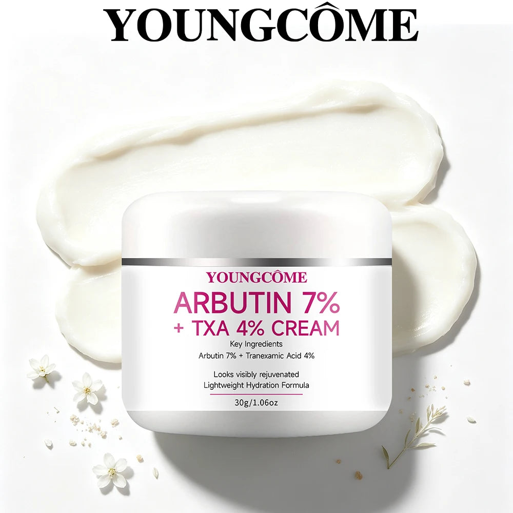 YOUNGCOME Arbutin Tranexamic Acid Face Cream, Lightweight Daily Hydration Moisturizer, Facial Skin Care for All Skin Types