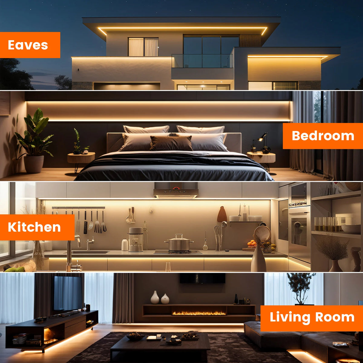 Waterproof Flexible COB Neon Light DC 12V 24V Milky White 3000K 4000K 6000K 0.5M-20M for Home Indoor Outdoor Decoration