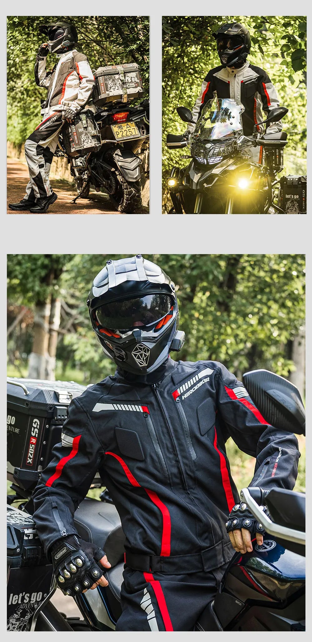 Motorcycle Jacket Moto Jackets Waterproof And Scratch Resistant Off-road Motorbike Jacket Moto Pants Outdoor Cycling Equipment