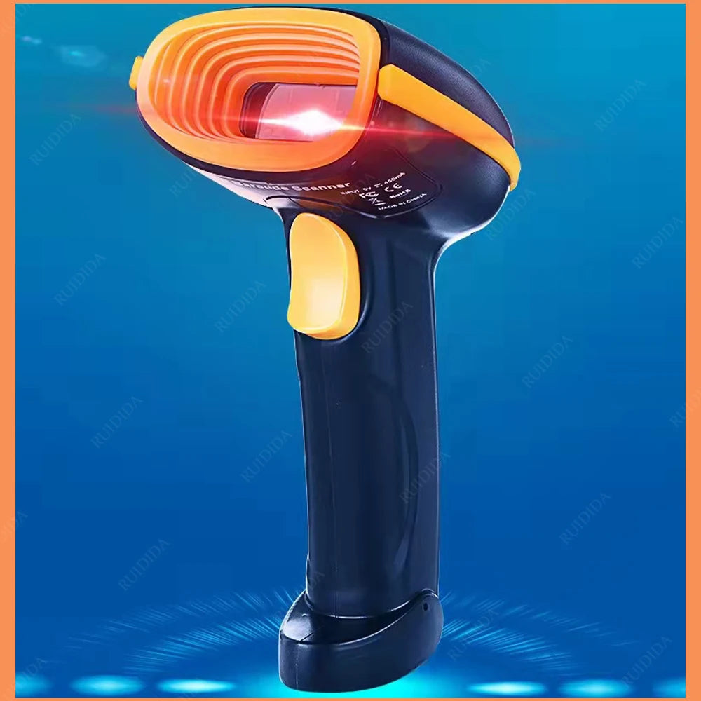 2D Wireless Barcode Scanner Bluetooth 2d Scanner Handheld QR Code Reader qr Wireless Bluetooth Scanner for Supermarket Store