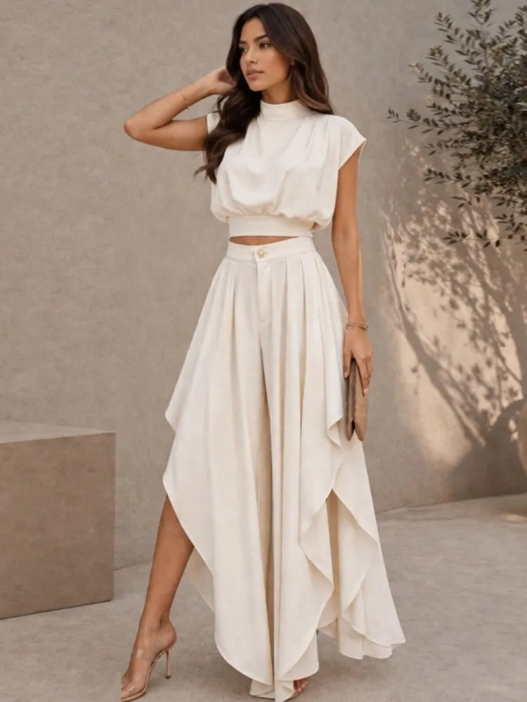 2 Piece Women Sets 2026 New Summer Autumn Matching Sets Two Pieces Sets Short Sleeve Tops And Pants Suits Outfits Clothing