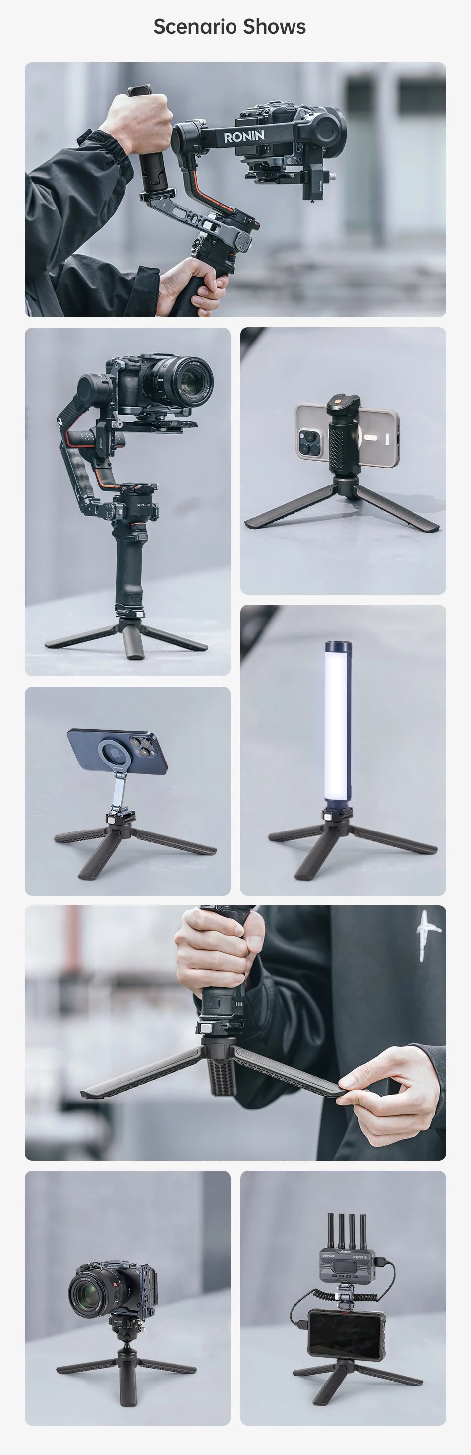 Ulanzi FALCAM TreeRoot Quick Release Desktop Tripod Portable Mini Tripod Handle for DJI Ronin Stabilizer F38 Quick Release Mount