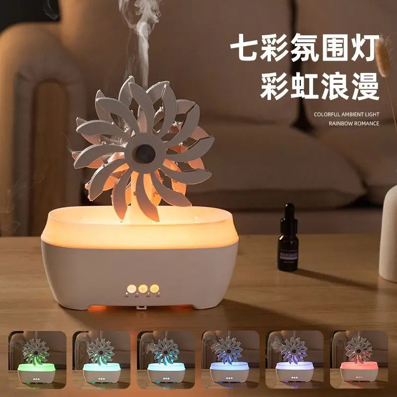 Water Drop Essential Oil Aromatherapy Machine Household Heavy Fog Volume Remote Control Timing Ultrasonic Atomizing Humidifier