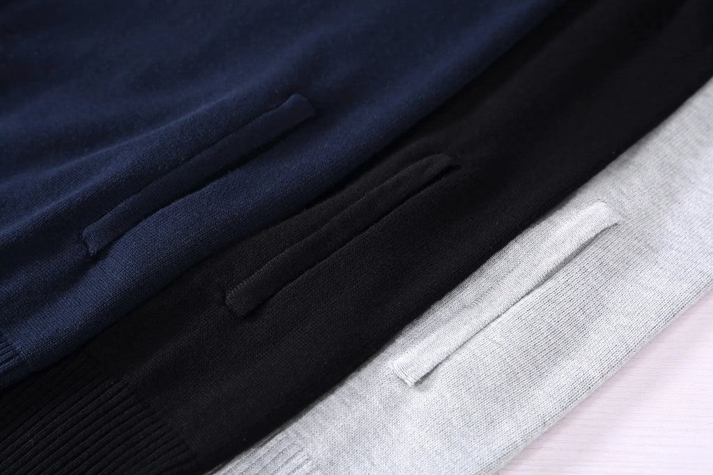 100% pure cotton Knit Autumn Winter 2025 Men's Stretchable Warm Knit Cardigan, Daily Commute Sweater.