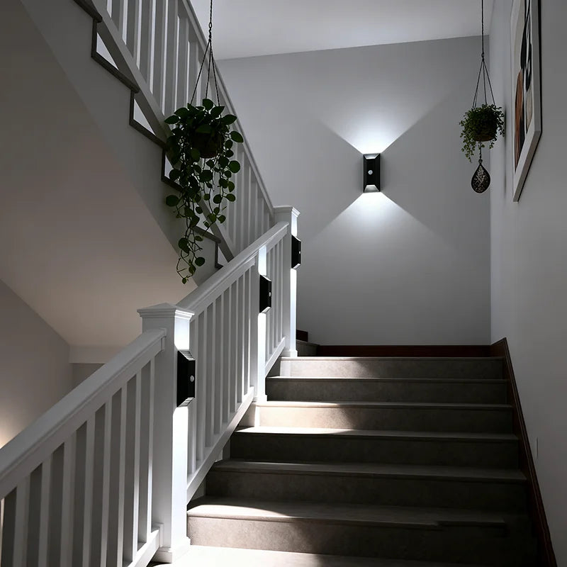 Led Night Light Sunset Lamp Wireless Wall Lamp with Motion Sensor Magnetic Rechargeable for Stair Cabinet Hallway Room Decor