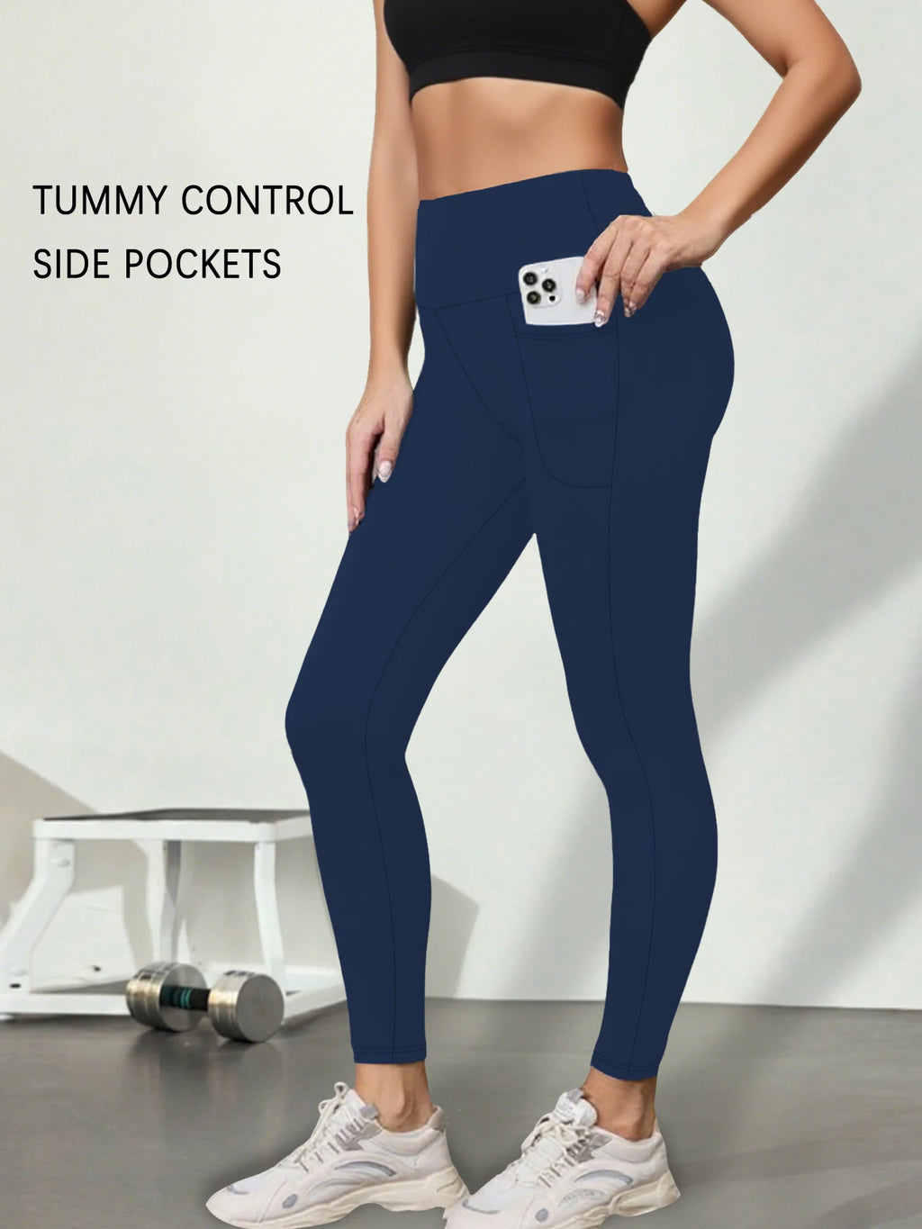 Women's Super Soft Leggings with Pockets, High Waisted Tummy Control for Yoga Workout and Casual Lounge Wear Comfort
