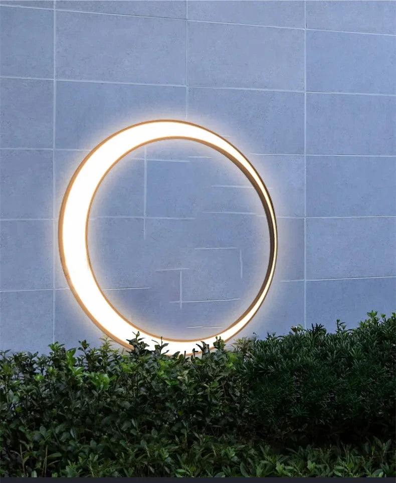 Outdoor Moon Wall Light Modern IP65 Waterproof Porch Garden Wall Lamp Patio Garage Door Antiwa Fixtures Lighting Decoration