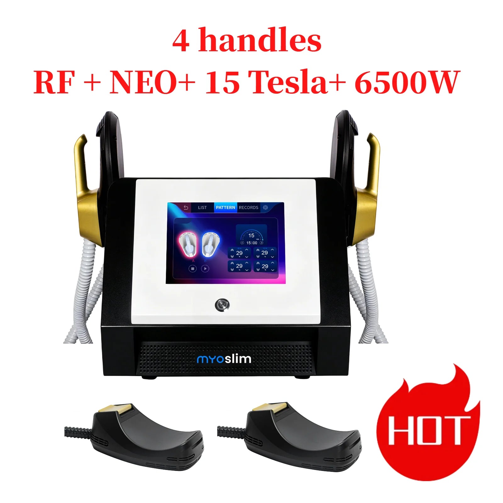Professional 6500w 200HZ RF Machine EMS Body Slim Muscle Stimulation Myoslim PRO Ultra Sculpt Lose Weight