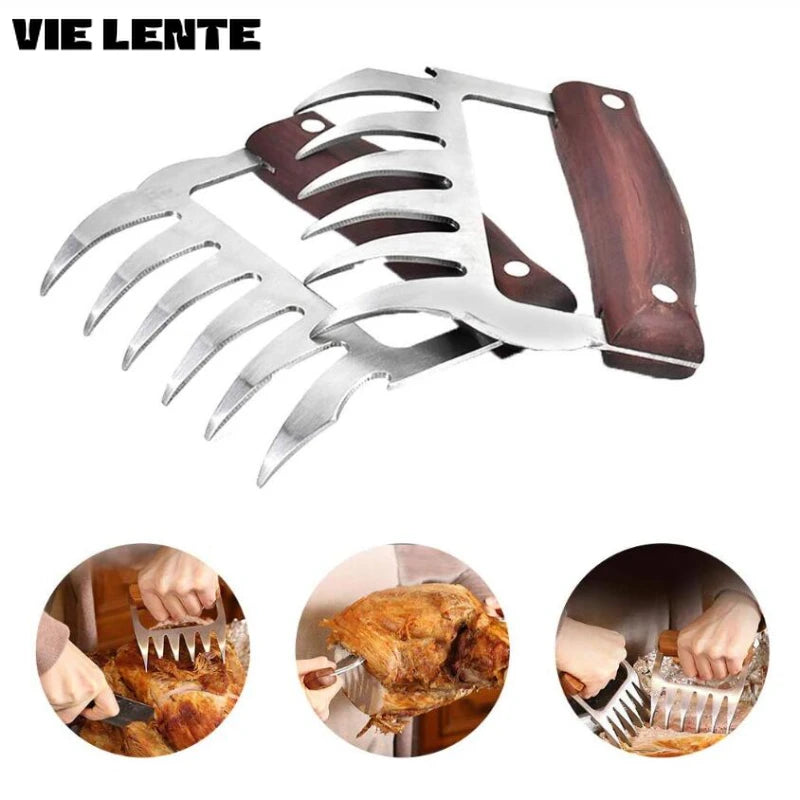 Bear Claws Barbecue Fork Pull Shred Pork Shredde Manual Meat Clamp Roasting Fork Kitchen Tool Bbq Accessories Kitchen Gadgets