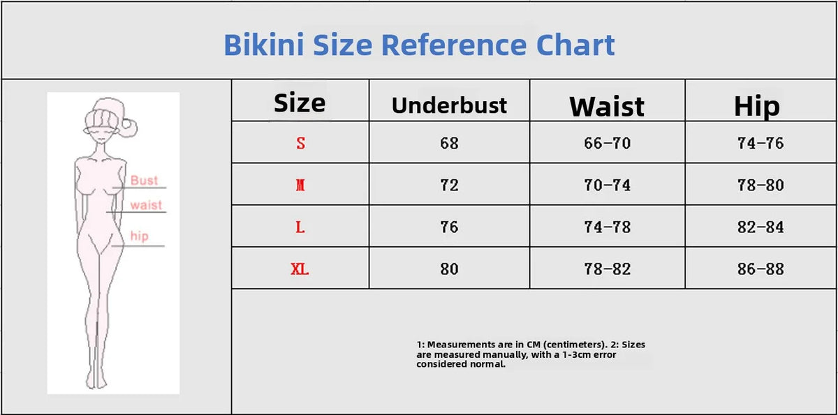 Sexy Bikini Swimsuit Digital Print Two-Piece Women's Triangle Soft Pack Swimwear Trendy Floral Pattern without Shoulder Straps