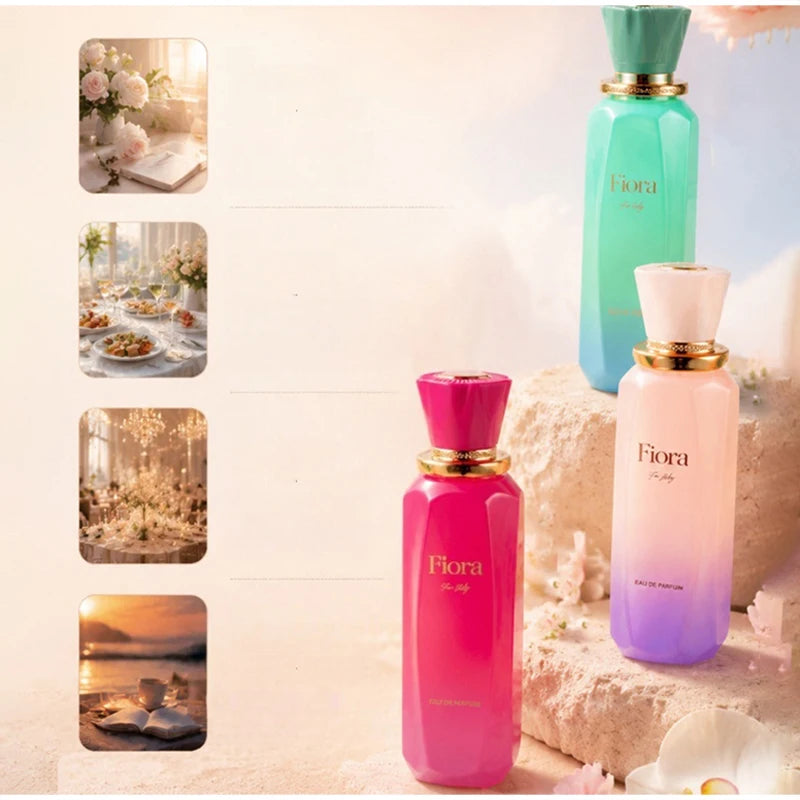 Women Eau De Parfum 100ml Long Lasting Floral Fruity Scent Gradient Bottle Design Fresh Fragrance Daily Dating Perfume For Women