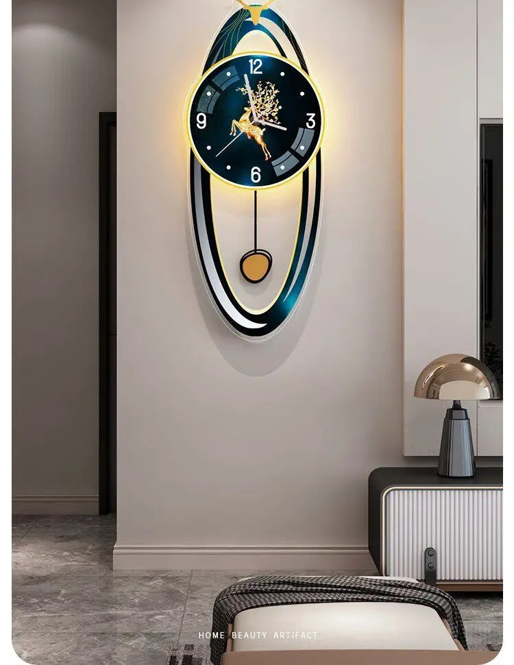 Digital Living Room Wall Clocks Modern Interior Aesthetic Design Wall Watch Xenomorph Creative Reloj De Pared Home Decoration
