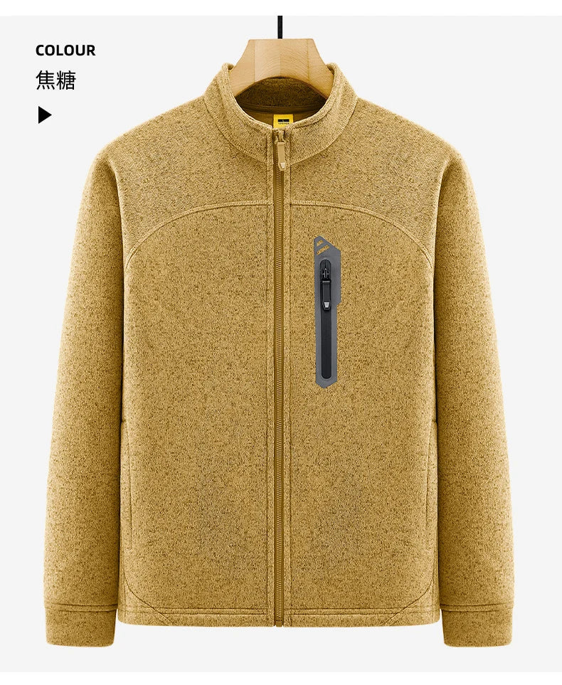 Jacket Mens M-4XL 5XL Autumn Winter New Fleece Thickening Mens Jackets High Quality Men's Casual Coats Keep Warm Jacket 26611