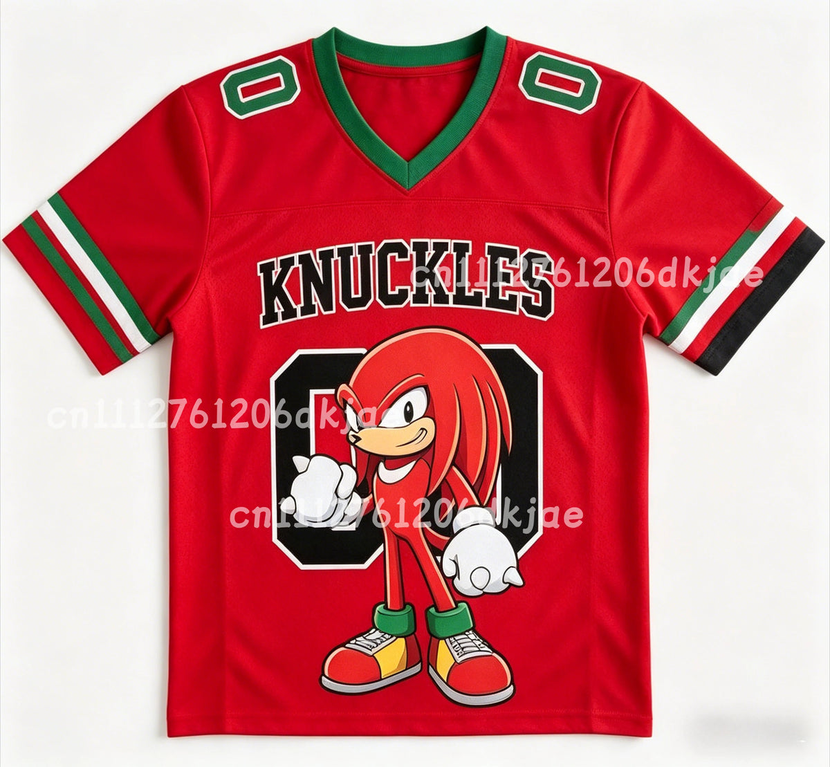 2026 Latest Kids/Adult Personalized Sonic Football Shirt Summer V-neck Sports T-shirt Sonic Cosplay Clothing Football T-shirt